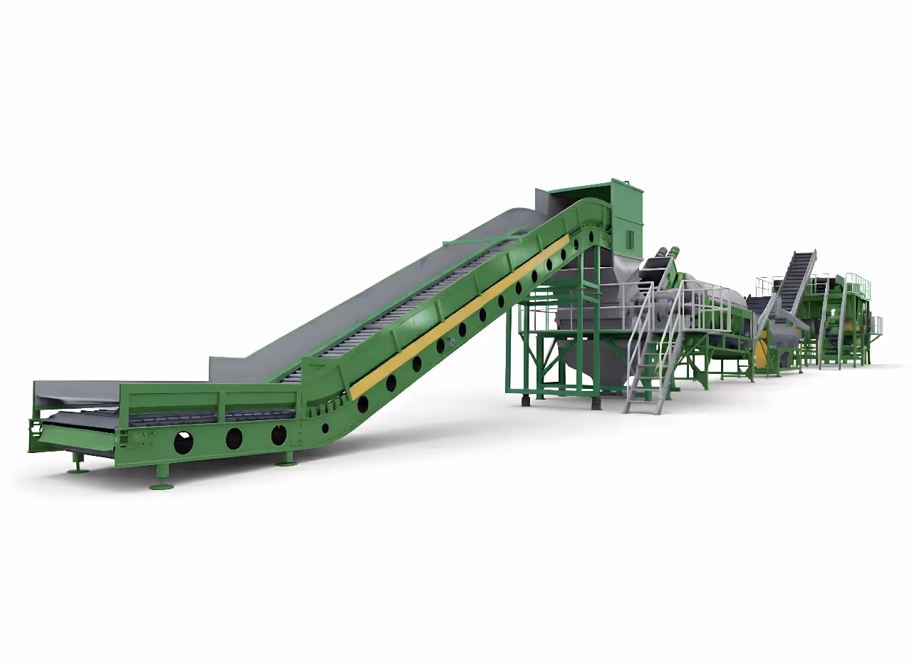 Kompleksowa linia mycia butelek PET