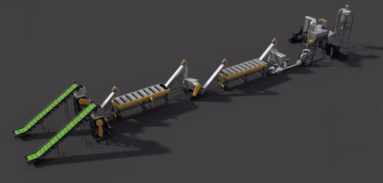 Linia do przetwarzania folii PE/PP